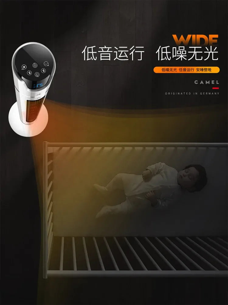 Calentador de doble uso para el hogar, dispositivo de calefacción y refrigeración, ventilador de aire acondicionado, pequeño, vertical, para dormitorio