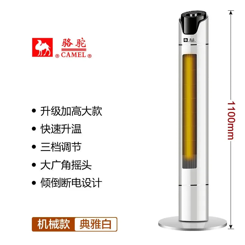 Calentador de doble uso para el hogar, dispositivo de calefacción y refrigeración, ventilador de aire acondicionado, pequeño, vertical, para dormitorio