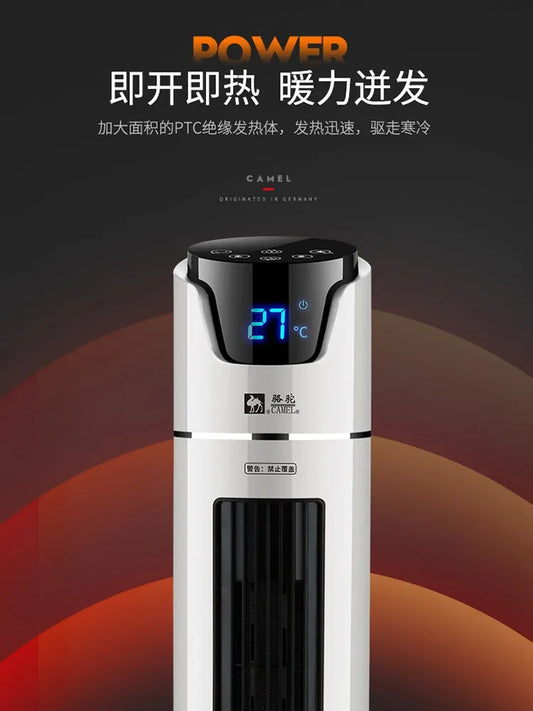 Calentador de doble uso para el hogar, dispositivo de calefacción y refrigeración, ventilador de aire acondicionado, pequeño, vertical, para dormitorio