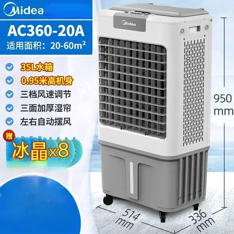 Ventilador eléctrico de pie, enfriador de aire doméstico, aire acondicionado, enfriador de aire doméstico para habitación