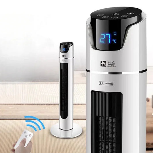 Calentador de doble uso para el hogar, dispositivo de calefacción y refrigeración, ventilador de aire acondicionado, pequeño, vertical, para dormitorio
