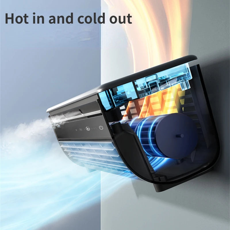Aire acondicionado de cocina, ventilador de refrigeración montado en la pared, carga de viento fuerte, Control remoto para el hogar, nuevo