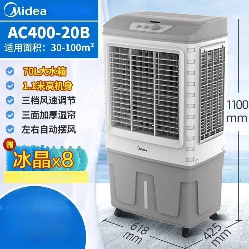 Ventilador eléctrico de pie, enfriador de aire doméstico, aire acondicionado, enfriador de aire doméstico para habitación